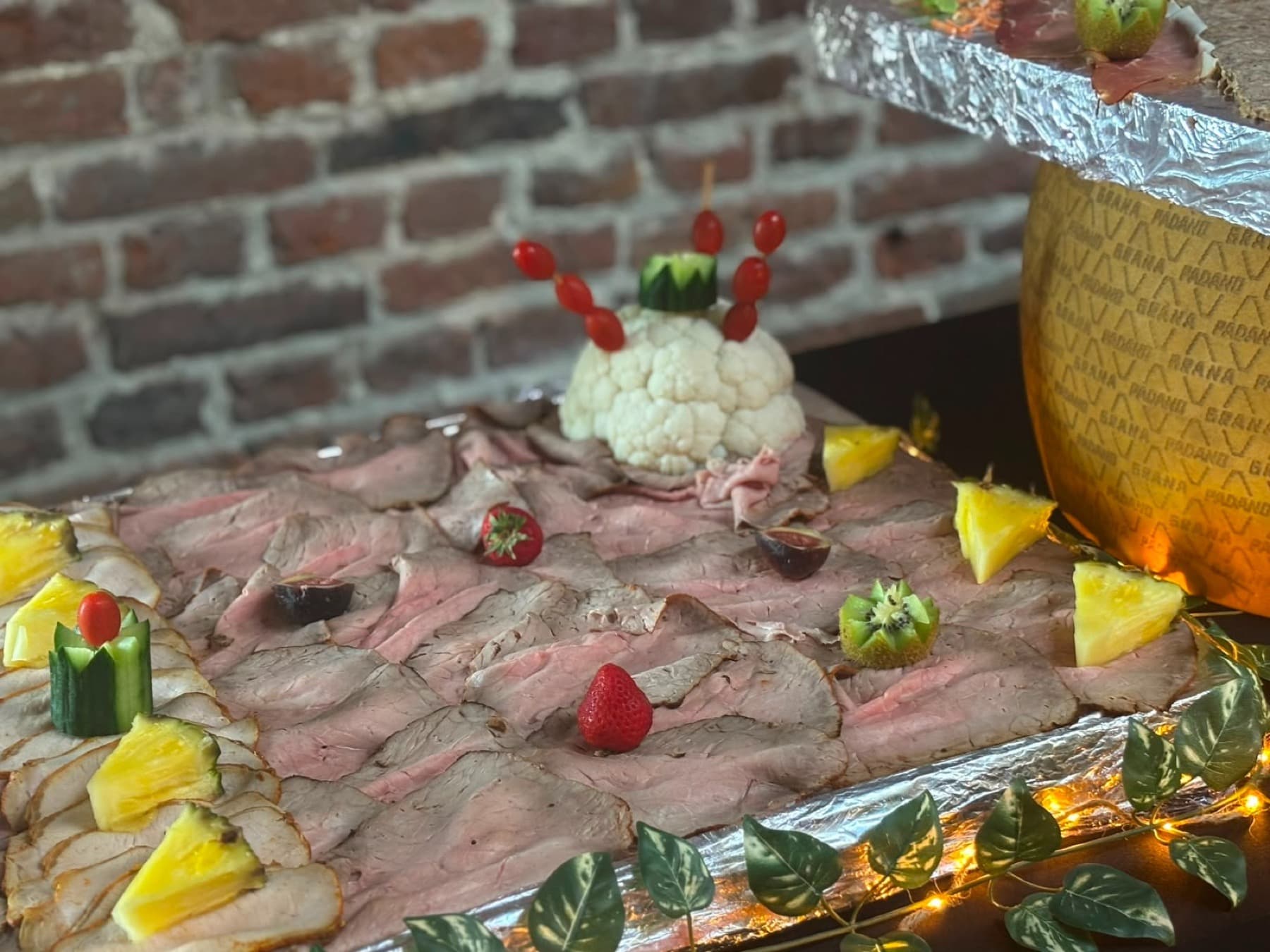Buffet rosbeef et Grana Padano